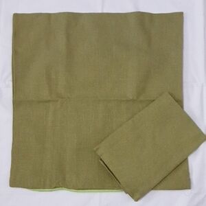Olive Green Throw Pilow Cover Set